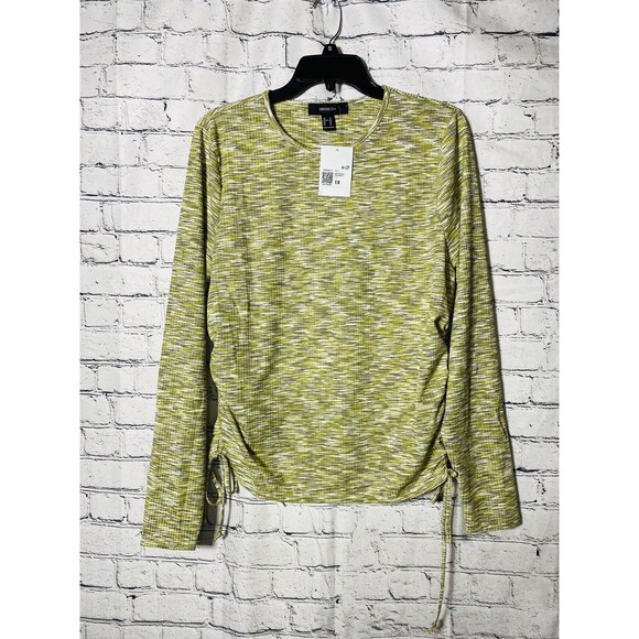 New FOREVER 21 Women's Tops Long Sleeves Crew Neck Yellow Size 1X - Picture 1 of 5